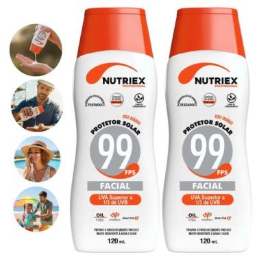 Imagem de Kit 2 Protetores Solar Nutriex FPS99 Facial Toque Seco 120ml