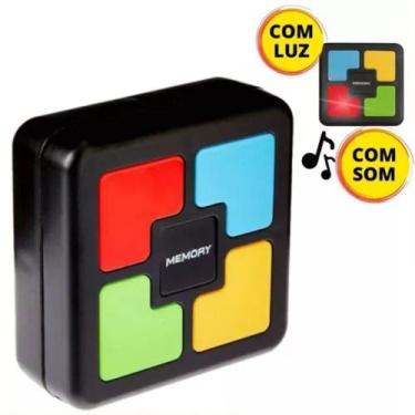 Imagem de Brinquedo Memory Game Portátil 6cm Jogo Da Memória com Luz Clássico Re