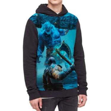 Imagem de Moletom Com Capuz God Of War Ref:539 - smoke, Preto, PP