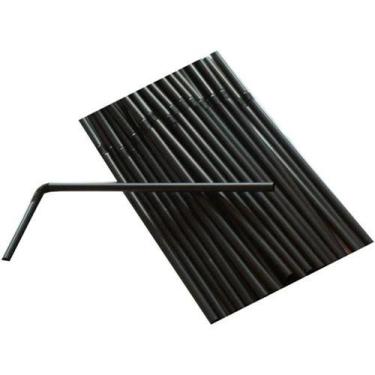 Imagem de 100 Un Canudo Biodegradavel Flexível Black Trik Trik