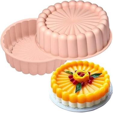 Imagem de Forma Bolo Torta Charlotte Redonda Antiaderentes Em Silicone - Udlandi