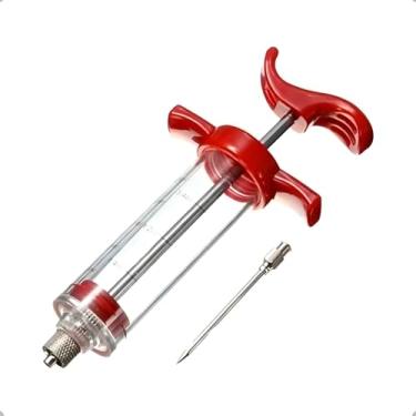 Imagem de Seringa Injetora de Temperos 30 ml – Agulha em Aço Inoxidável, Injeção de Líquidos e Molhos para Carnes, Frangos e Assados – Marinador Profissional