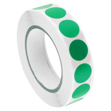 Imagem de Etiquetas adesivas de inventário QC 13 mm/0,5" verde para estoque de armazém de inventário, 1 rolo de 1000 peças
