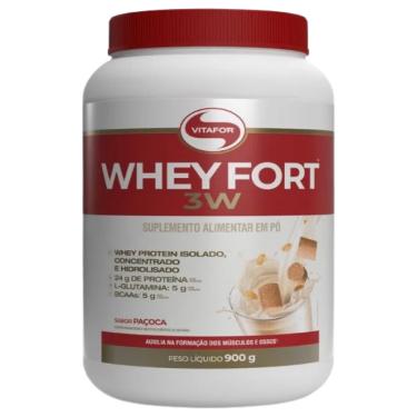 Imagem de Whey Fort 3W Paçoca Vitafor 900g