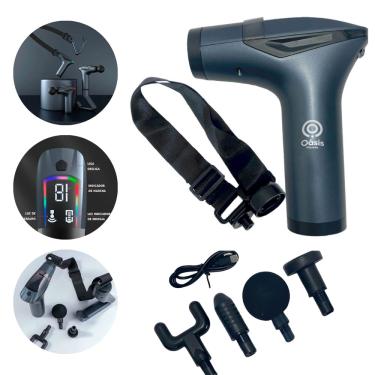 Imagem de Massageador Muscular Profissional Elétrico Com Controle Digital Chega de Sofrer com Dores nas Costas, Pernas e Articulações