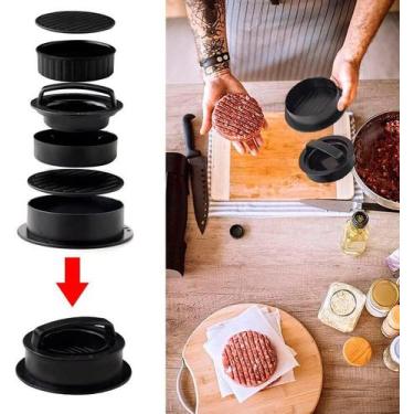 Imagem de Modelador de Hambúrguer Gourmet Fácil de Usar Forma Molde Plástico Pre