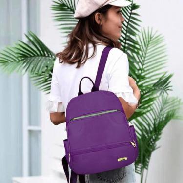 Imagem de Mochila Feminina Reforçada Compacta Cursinho Qualidade Original Modern