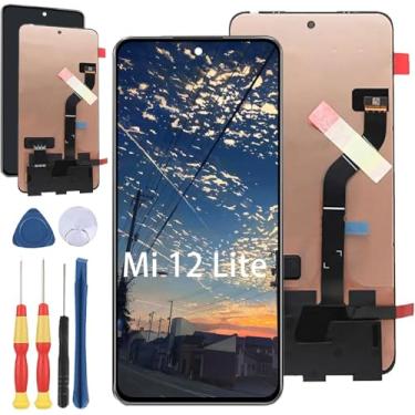 Imagem de Yuxyiony Nova tela de substituição para Xiaomi Mi 12 Lite LCD tela de reparo e acessórios de ferramentas de substituição