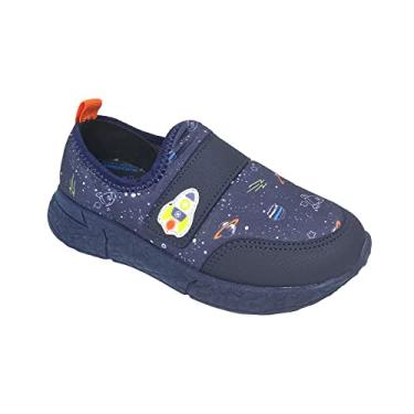 Imagem de Tênis Infantil Molekinho Lycra Galáxia Azul Marinho 2609.215 Tamanho:21;Cor:Azul