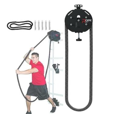 Imagem de CNAOHGHN Corda De Treinamento Infinita Para Academia, Treinamento FíSico Com Corda De Puxar, Sistema De Cabo Com Polias, ResistêNcia AjustáVel (0~30kg), Aparelho De Treino Para O Corpo Todo