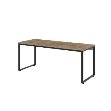 Imagem de Mesa Kuadra Diretor 180x70x75cm Carvalho / Est.preta