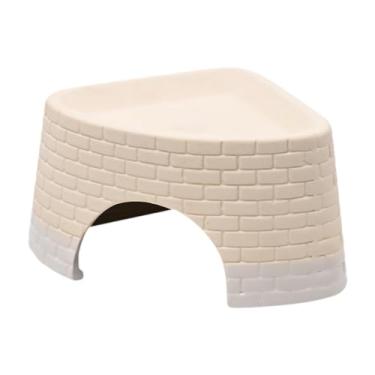 Imagem de Stgfyxgs Abrigo para Répteis em Formato de Caverna, Habitat Decorativo, Fácil de Manter, Acessório de Jardim, Portátil E Realista em Cerâmica, Estilo a Pequeno