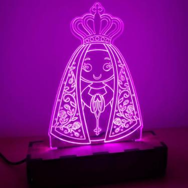 Imagem de Luminária Nossa Senhora Aparecida Infantil Dia Das Crianças - By Hands