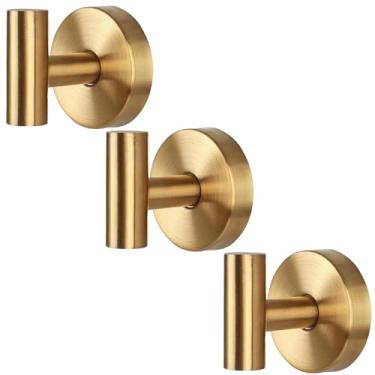 Imagem de 3 ganchos de ventosa para grinaldas em vidro, 2025 novos ganchos sem broca para pendurar na parede de chuveiro, suporte de guirlanda de ventosa para espelhos de janela de porta de vidro (dourado)