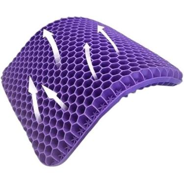 Imagem de Ecofeen Almofada de assento de gel TPE para escritório e carro – Almofada ortopédica de cóccix de resfriamento de espessura dupla para suporte de cóccix e conforto ao ar livre