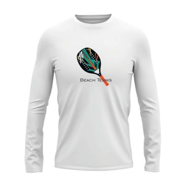 Imagem de Camiseta Térmica Uv Esporte Corrida Beach Tennis Raquete Unissex-Unissex