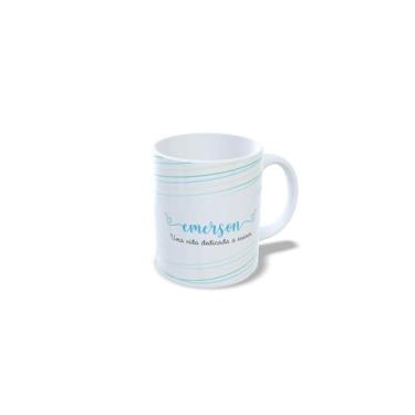 Imagem de Caneca cerâmica branca 325 ml dia do professor, corujinha, com letra e nome (e)