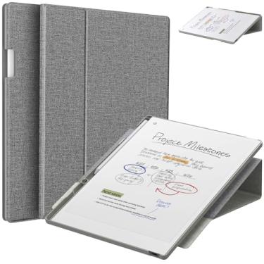 Imagem de E NET-CASE Capa para notável Paper Pro Color de 11,8 polegadas - capa fólio multi-visualização e hibernar/despertar automática com suporte de caneta integrado para tablet Notável Paper Pro de 11,8