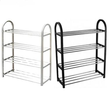 Imagem de Sapato rack 4 camadas sapato organizador tênis 8 pares removível móvel sapato rack(ALEATÓRIO)