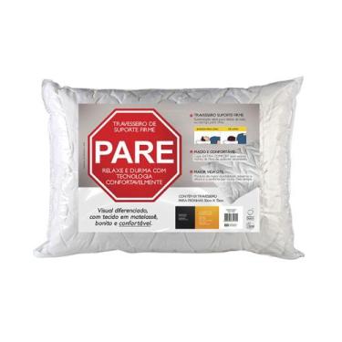 Imagem de Travesseiro Pare Suporte Firme Anti-ácaros 50x70cm - FIBRASCA