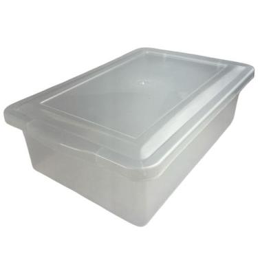 Imagem de CAIXA COM TAMPA 5L ORGANIZADORA BIOPRATIKA 22x10x33,2CM 0320 - PLEION