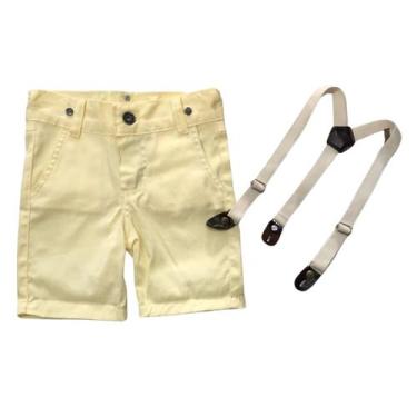 Imagem de Bermuda Com Suspensório Infantil - Várias Cores - Pequenos Encantos Ba