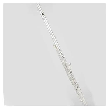 Imagem de Flauta Flauta Lisa e Prática Corpo de Cobre Branco Chave C 17 Furos Teclas Banhadas a Prata