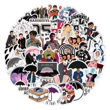 Imagem de Stickers Academy Anime Umbrellas Cartoon 50 unidades de PVC