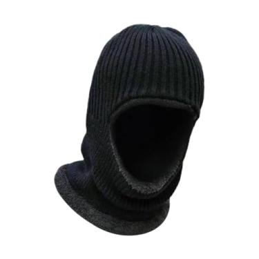 Imagem de Vaveren Balaclava Máscara de Esqui Masculina ao Frio, Proteção Facial Quente para Caminhadas na Neve e Ciclismo, Preto