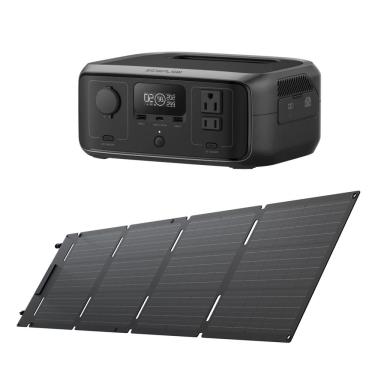 Imagem de Gerador Solar Ecoflow River 3 Plus + Painel Solar 45w