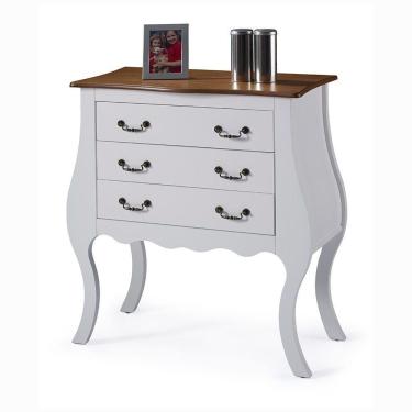 Imagem de Cômoda Bombê Alta Antique 3 Gavetas - M51023 Garapa - Verniz