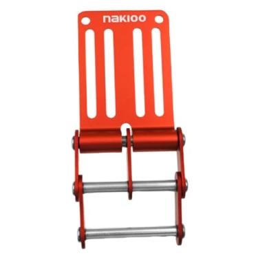 Imagem de RNXRZANK Fivela de Liberação Rápida para Cinto de Ferramentas, Bolsa de Cintura, Pochete de Liga de Alumínio, Conector Rápido, Vermelho, Tamanho real