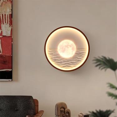 Imagem de OUFULA Contemporânea Lâmpada de parede LED Americana Criativa Sala de Estar Quarto Estudo Villa Corredor Escadas Decoração Casa Luz (Estilo 21)