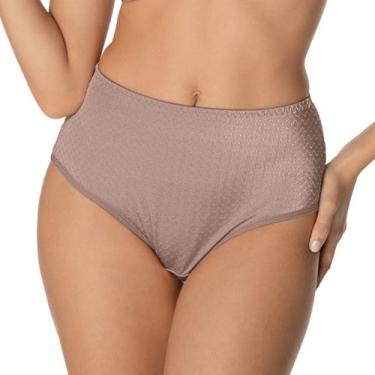 Imagem de Calcinha Calça Clássica Bibelô DeMillus - 057487, Bege, Rosado, G