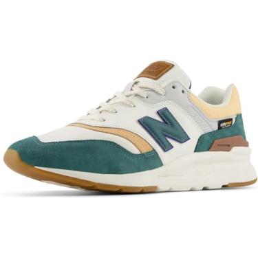 Imagem de New Balance Tênis masculino 997 V1 Cross Trainer, Sea Salt/New Spruce/Team Royal, 39
