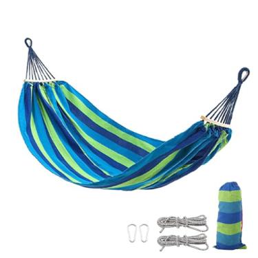 Imagem de KHZSPP Rede de lona grande, rede portátil para acampamento ao ar livre, máx. 272 kg, com bolsa de transporte para quarto, quintal, varanda, pátio ao ar livre (estilo 2)