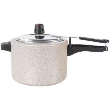 Imagem de Panela de Pressão Brinox Antiaderente 4,5L Vanilla Ceramic Life Vapt, 