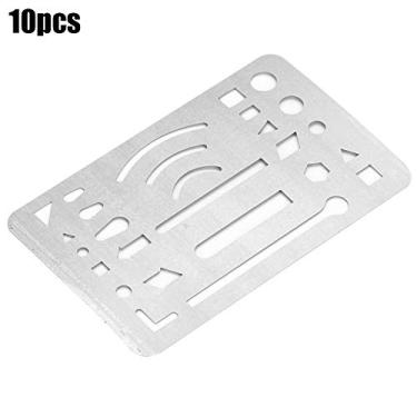 Imagem de Zerodis Escudo de Letras de Aço Inoxidável Coleção de Artesanato Materiais de Arte Ferramentas de Pintura Ferramentas de Pintura Conjunto de 10 Unidades para Desenho de Engenharia e Design de Arte