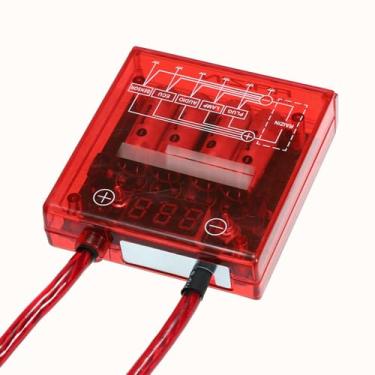 Imagem de aqxreight Estabilizador de Tensão Digital para Carro Universal 12V Regulador de Tensão Elétrica Retificador Com Cabos de Aterramento e Kit de Hardware de Montagem é Acelerador Direto óbvio Antes da