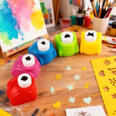 Imagem de Conjunto de 5 unidades multicoloridas para artesanato de papel para artesanato faça você mesmo, scrapbook, cartões comemorativos, álbuns de fotos