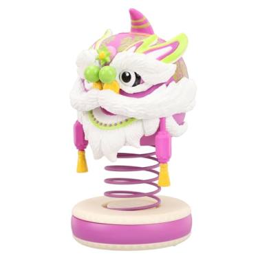 Imagem de Alomejor Ornamento de Bobblehead de Carros, Decoração do Painel de Formato de Leão Com Brinquedo de Cabeça de Diversão para Difusor para o Escritório de Carros de Borracha de Borracha (Roxo)