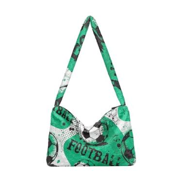 Imagem de GAIGEO Bolsas de ombro femininas Flying Bees, bolsa de ombro, bolsa feminina para uso ao ar livre, Futebol americano, One Size