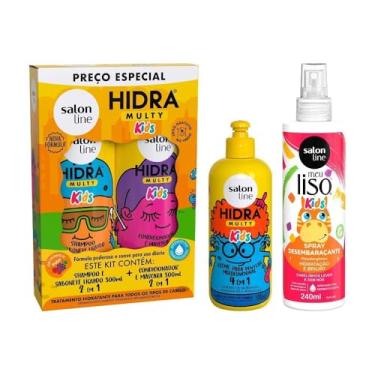 Imagem de Kit com Hidra e Meu Liso Kids Salon Line para Cabelos Lisinhos