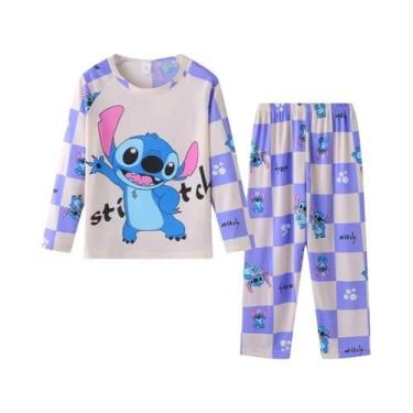 Imagem de Conjunto De Pijamas Stitch E Minnie Para Crianças Meninos E Meninas Ou
