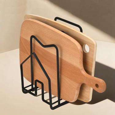 Imagem de XHKDSYMC Suporte para panelas de bancada de cozinha (preto)