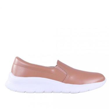 Imagem de Tênis Beira Rio Feminino Slip On 4332100, Nude, 37