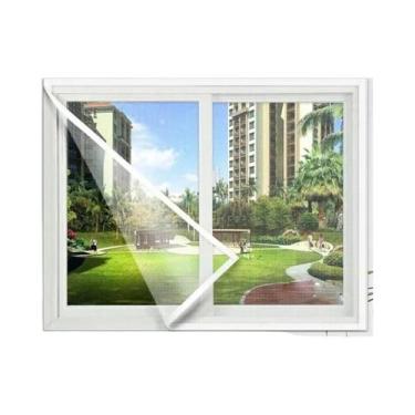 Imagem de Tela Mosquiteira Invisível Branca De Fibra De Vidro Anti-Insetos Para 