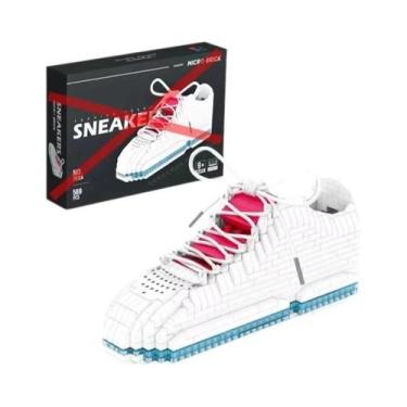 Imagem de Tênis De Basquete DIY Para Meninos E Meninas, Blocos De Montar, Modelo