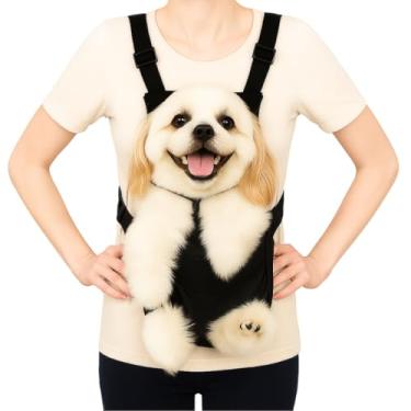 Imagem de Mochila Canguru para Pet – Transporte Seguro e Confortável para Cães e Gatos Pequenos e Médios(Preto,GG)