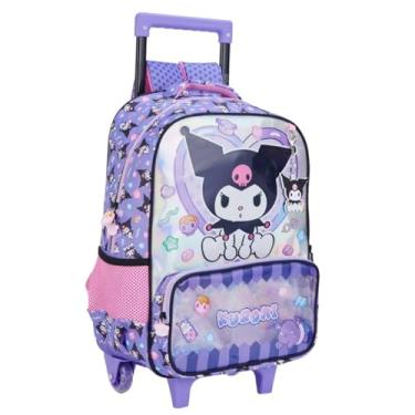 Imagem de Mochila de Rodinhas com Alças Escolar 16 Kuromi Y